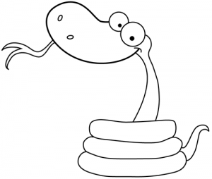 How to Draw a Cartoon Snake with Easy Step by Step Drawing Tutorial