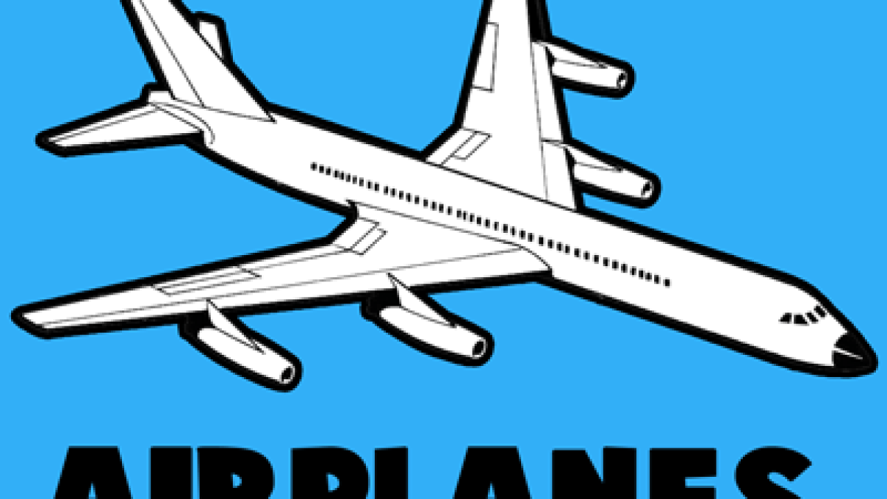 Black Airplane Silhouette - Drawing Of A Plane Simple - Free Transparent  PNG Clipart Images Download