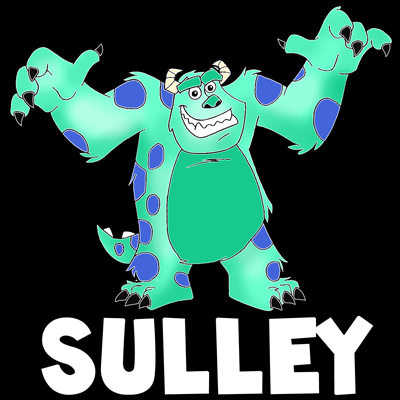 sully monsters inc drawing