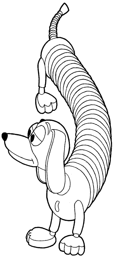 toy story slinky coloring pages