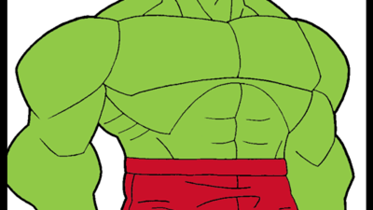 How to draw the Incredible Hulk