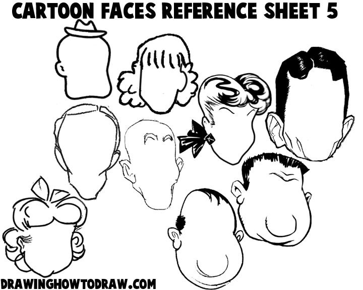 Caricature Tracing Sheets