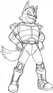 How to Draw Wolf O’Donnell from the Star Wolf Team with Easy Step by ...