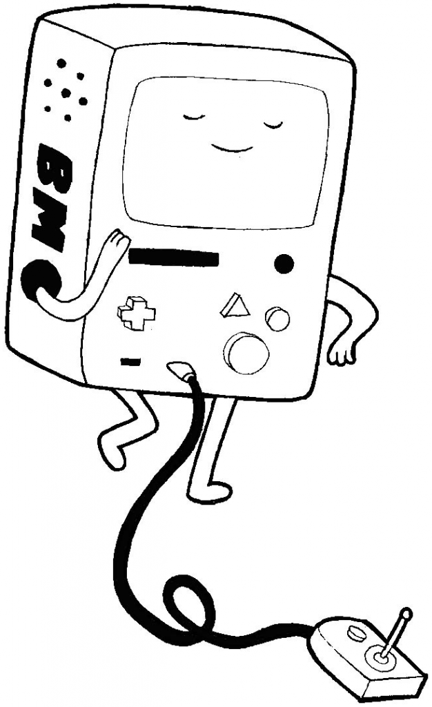 How to Draw Beemo from Adventure Time with Easy Step by Step Drawing ...