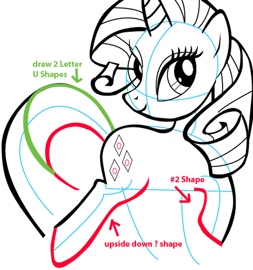 How to Draw Rarity from My Little Pony - Really Easy Drawing Tutorial