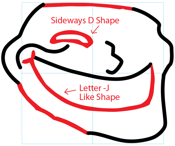 drawing j easy hope to Trollface Easy Drawing Draw Step How with by Step