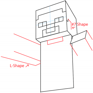 How to Draw Steve with a Pickaxe from Minecraft with Easy Step by Step ...