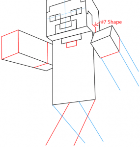 How to Draw Steve with a Pickaxe from Minecraft with Easy Step by Step ...