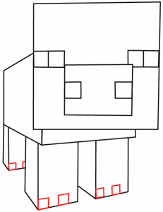 How To Draw Pig From Minecraft With Easy Step By Step Drawing Tutorial 