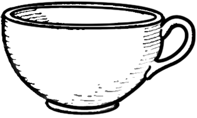 tea cups drawing