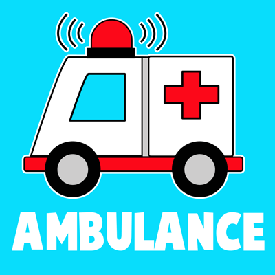How to Draw Cartoon Ambulances for Kids