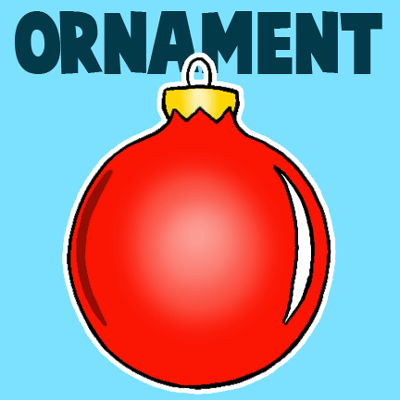 christmas ornament drawing