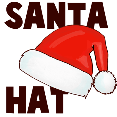 How to Draw Santa Hats with Easy Steps