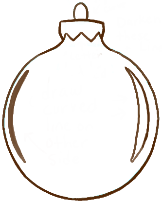 How To Draw Christmas Tree Ornaments With Easy Steps How To Draw