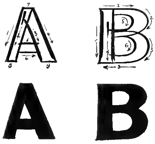 the letter b in bubble letters