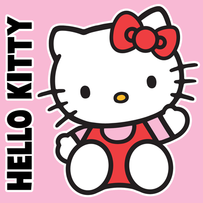 How to draw Cute Hello Kitty Sitting Pose - YouTube