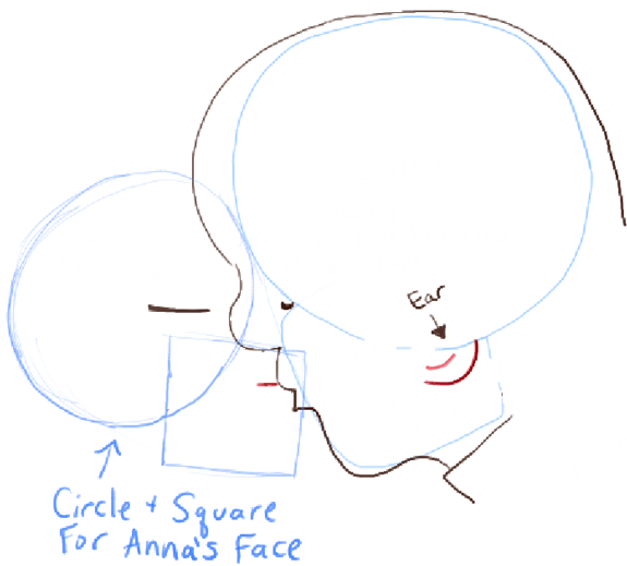 Drawing Tutorial ❤ How to draw a couple kissing 