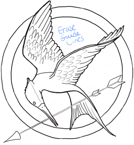 How to Draw the Hunger Games Logo aka The Mockingjay Pin – How to Draw ...