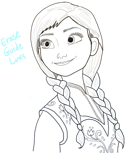 Pencil Drawings Of Anna From Frozen
