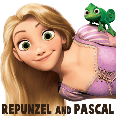 How to Draw Rapunzel and Pascal from Tangled with Easy Step by