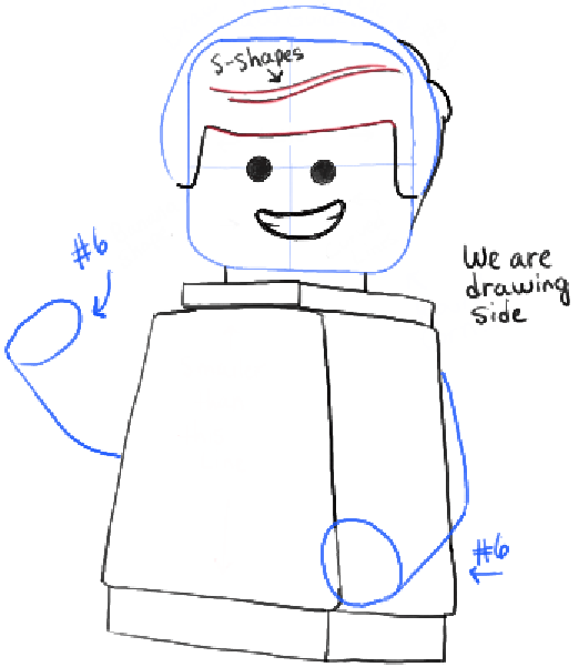 How To Draw Emmet From The Lego Movie And Lego Minifigures Drawing Tutorial How To Draw Step By Step Drawing Tutorials - how to draw err face from roblox step by step drawing