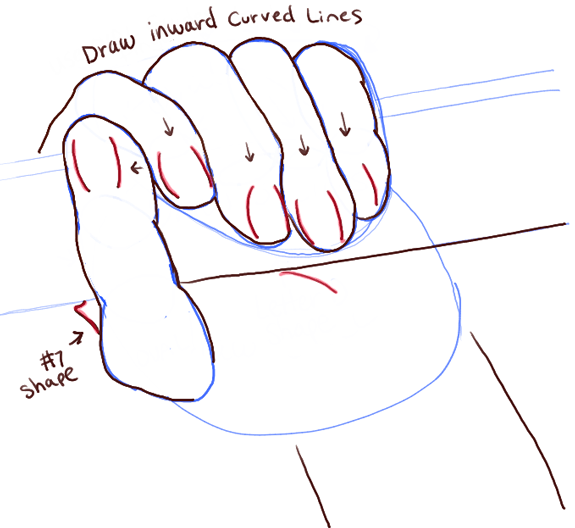 drawing hands grabbing
