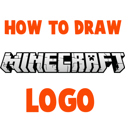 How To Draw The Minecraft Logo Step By Step Drawing Tutorial How To Draw Step By Step Drawing Tutorials