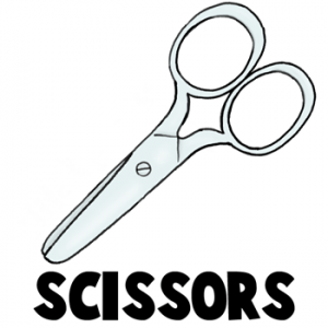 How to Draw Scissors with Easy Step by Step Drawing Tutorial - How to