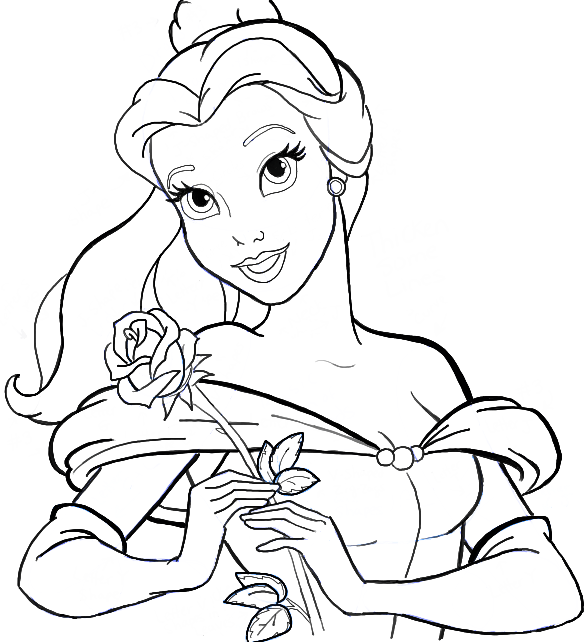Buy Disney Princess Hand Drawn Sketch Belle Snow White Frozen Online in  India  Etsy