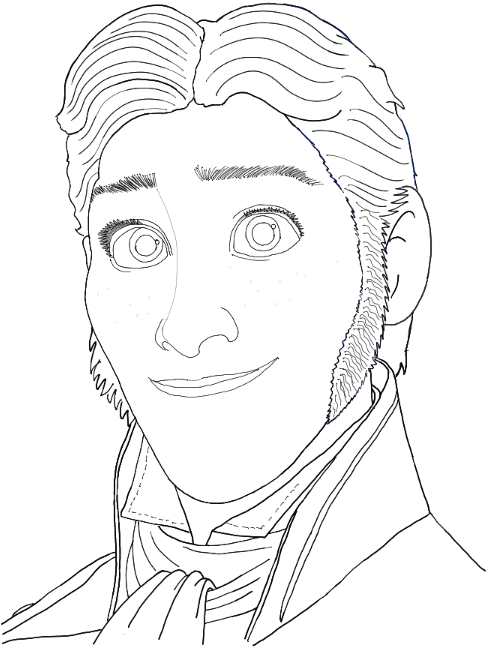 How to Draw Prince Hans from Frozen with Easy Step by Step Tutorial ...