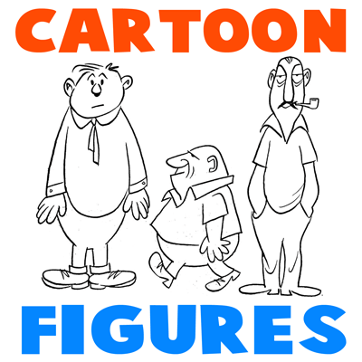draw cartoon people bodies