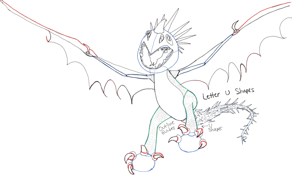 How to Draw Stormfly from How to Train Your Dragon 1 and 2 in Easy