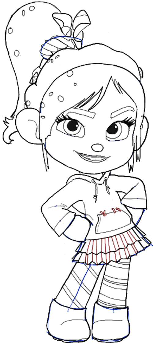 vanellope coloring pages