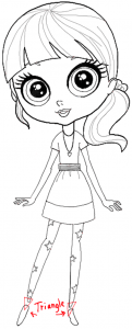 How to Draw Blythe Baxter from Littlest Pet Shop with Easy Steps ...