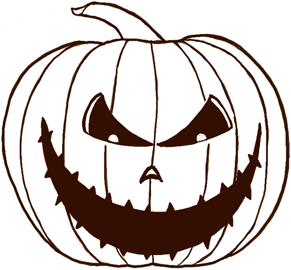 How to Draw a Scary Pumpkin JackOLantern in Easy Steps for Halloween