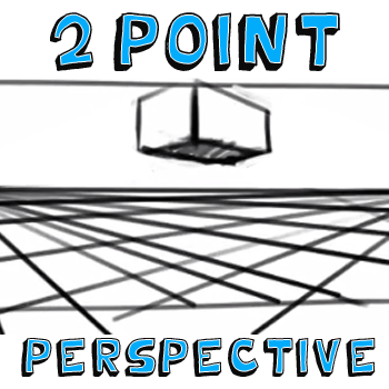 2 point perspective drawing color