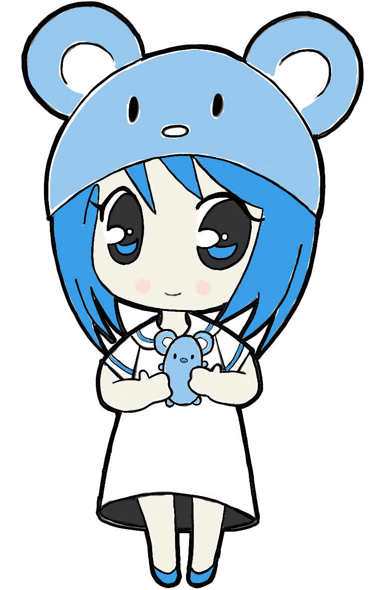 chibi holding a sign