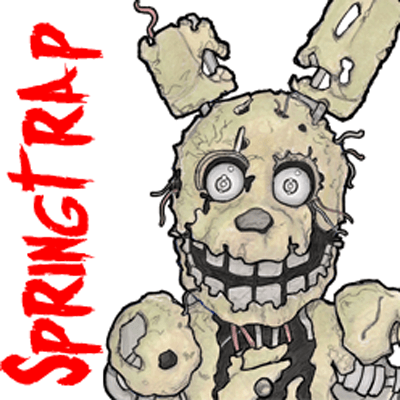 Springtrap Drawing - How To Draw Springtrap Step By Step