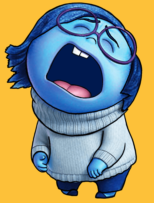 how to draw sadness from inside out with easy stepstep