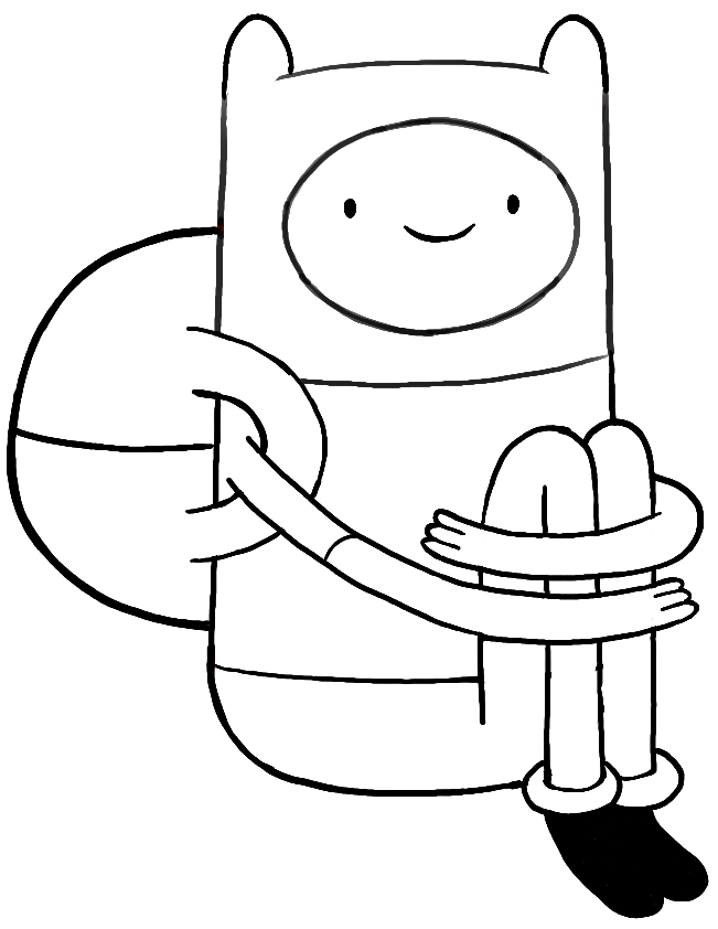 How to Draw Finn from Adventure Time with Simple Step by Step Drawing ...