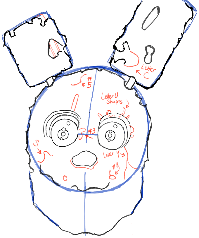 How To Draw Springtrap From Five Nights At Freddy S 3 Step By Step Drawing Tutorial How To Draw Step By Step Drawing Tutorials