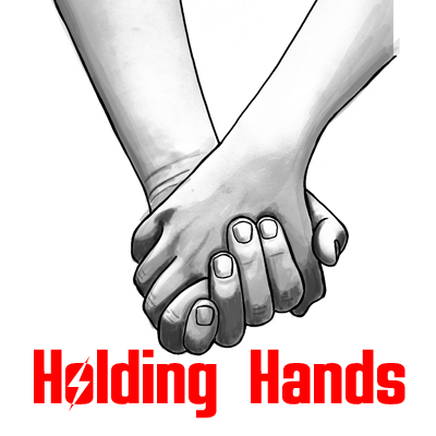 people in love holding hands drawings