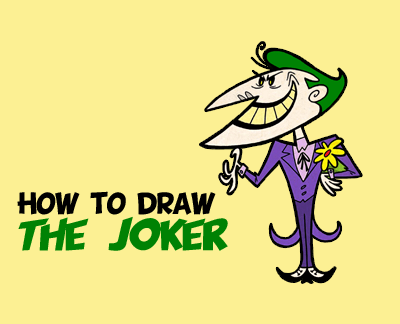 Cartoon Joker Archives How To Draw Step By Step Drawing Tutorials