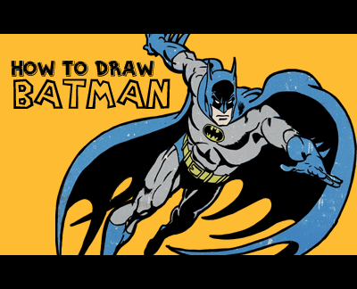 learn to draw retro batman from dc comics
