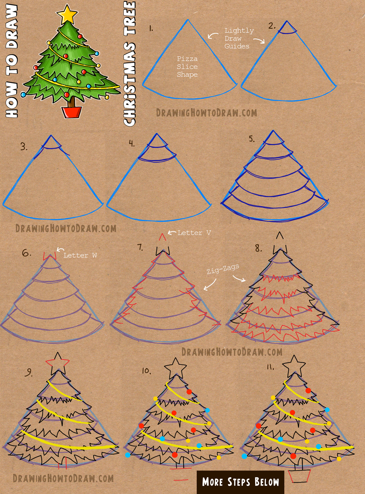 stepbystepdrawingtutorial01 christmastrees