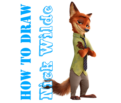 How to Draw Nick Wilde from Zootopia Easy Step by Step Drawing Tutorial