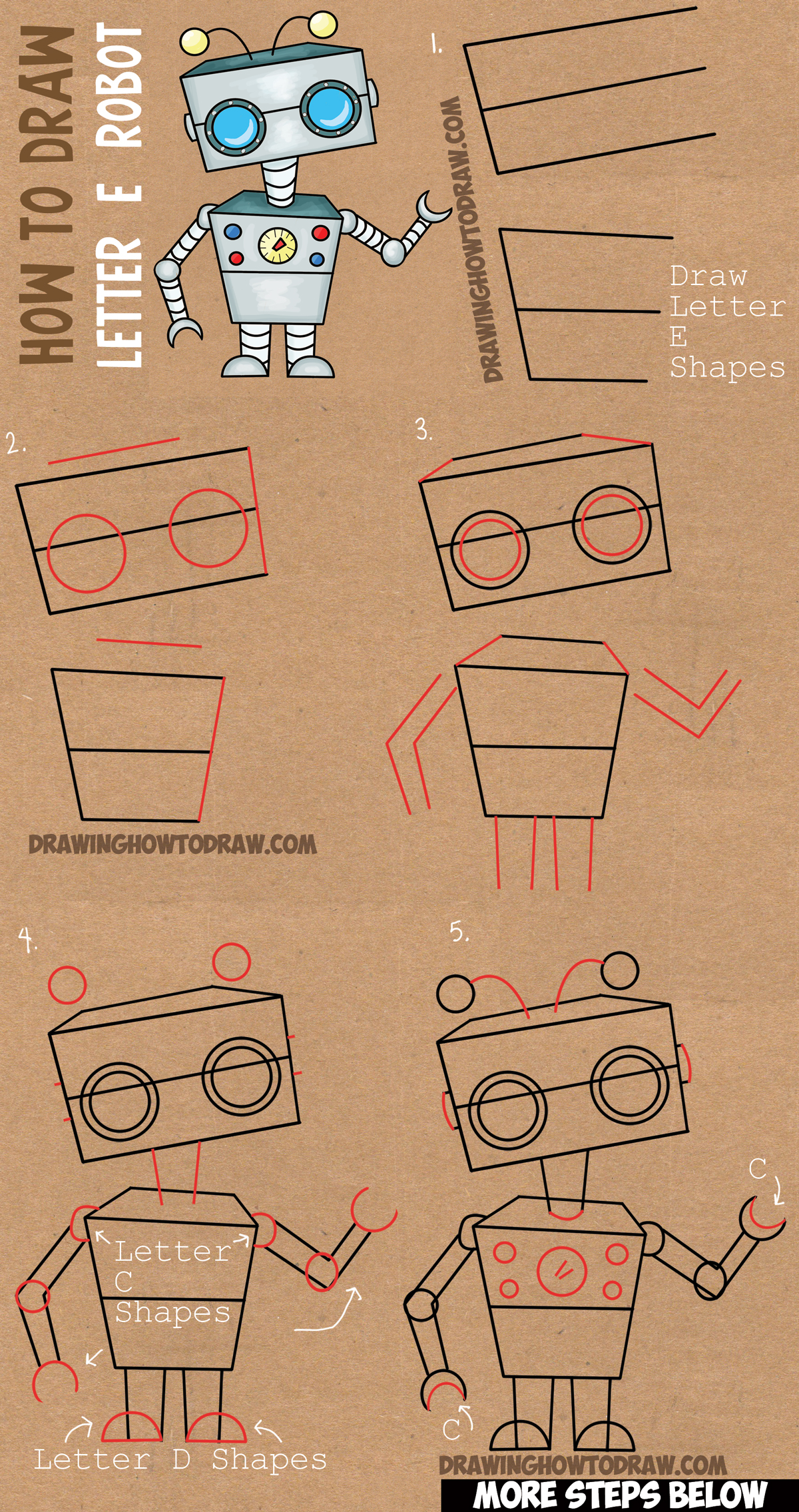 Featured image of post Robot Easy Cartoon Drawing Step By Step - Learn to draw oswald the moose: