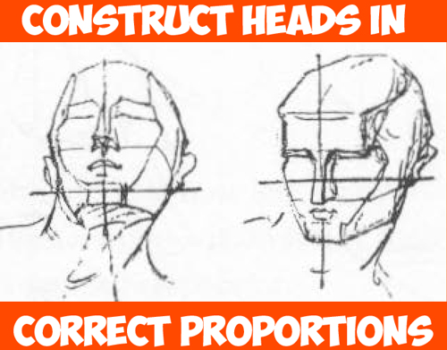 How to Draw Human Head in the Right Measurements and Proportions
