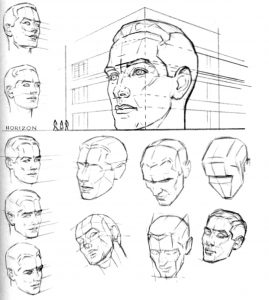 How to Draw the Face and Head in Perspective to Keep Correct ...