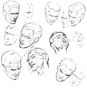 How to Draw the Face and Head in Perspective to Keep Correct ...